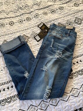 L&B Boyfriend Jeans in Dark Blue